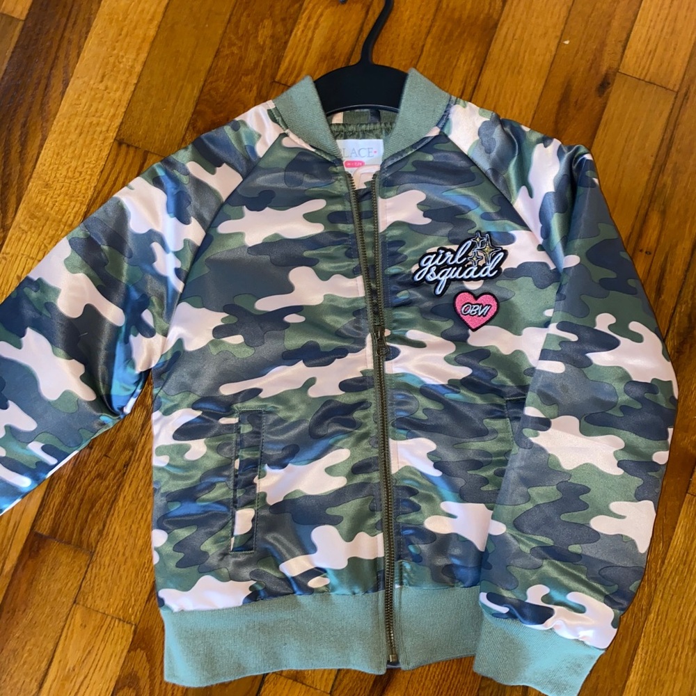 New Children’s Place Camouflage jacket coat 7/8